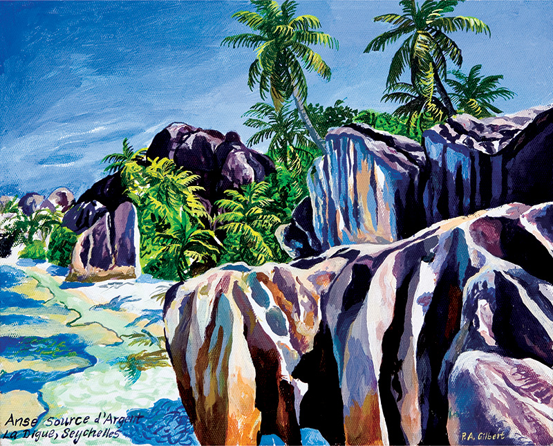 Island Gallery Seychelles: artwork displayed in the gallery