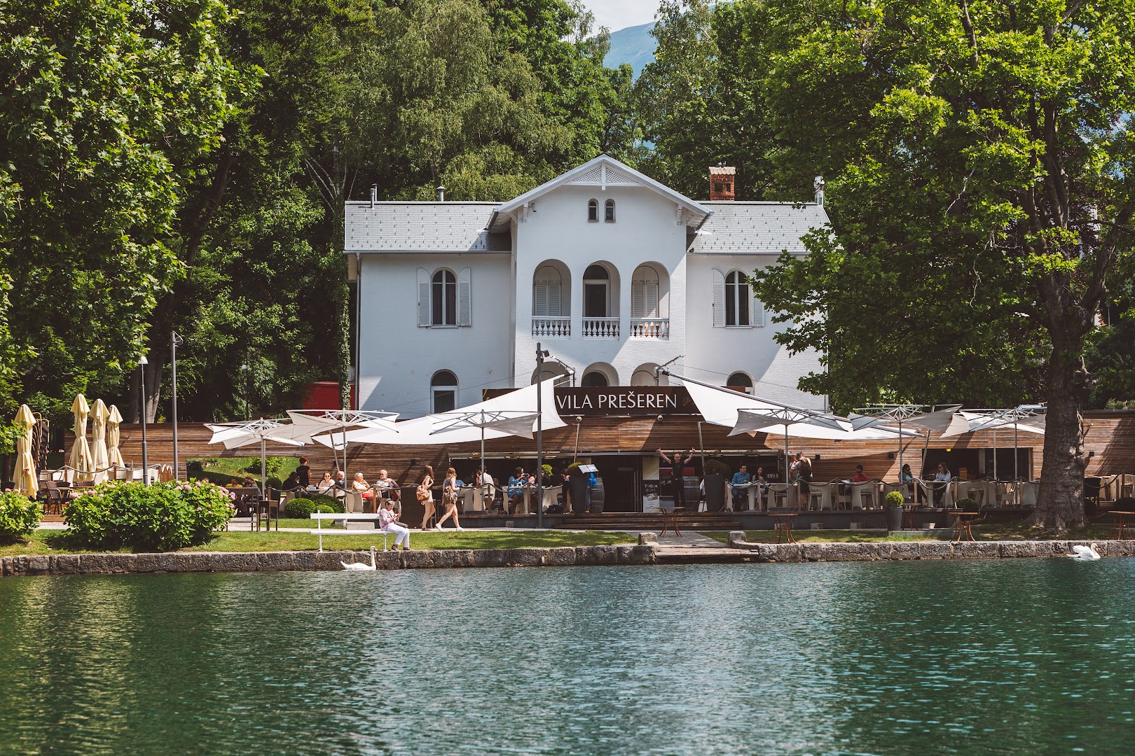 Vila Prešeren: beautiful exterior shot of venue