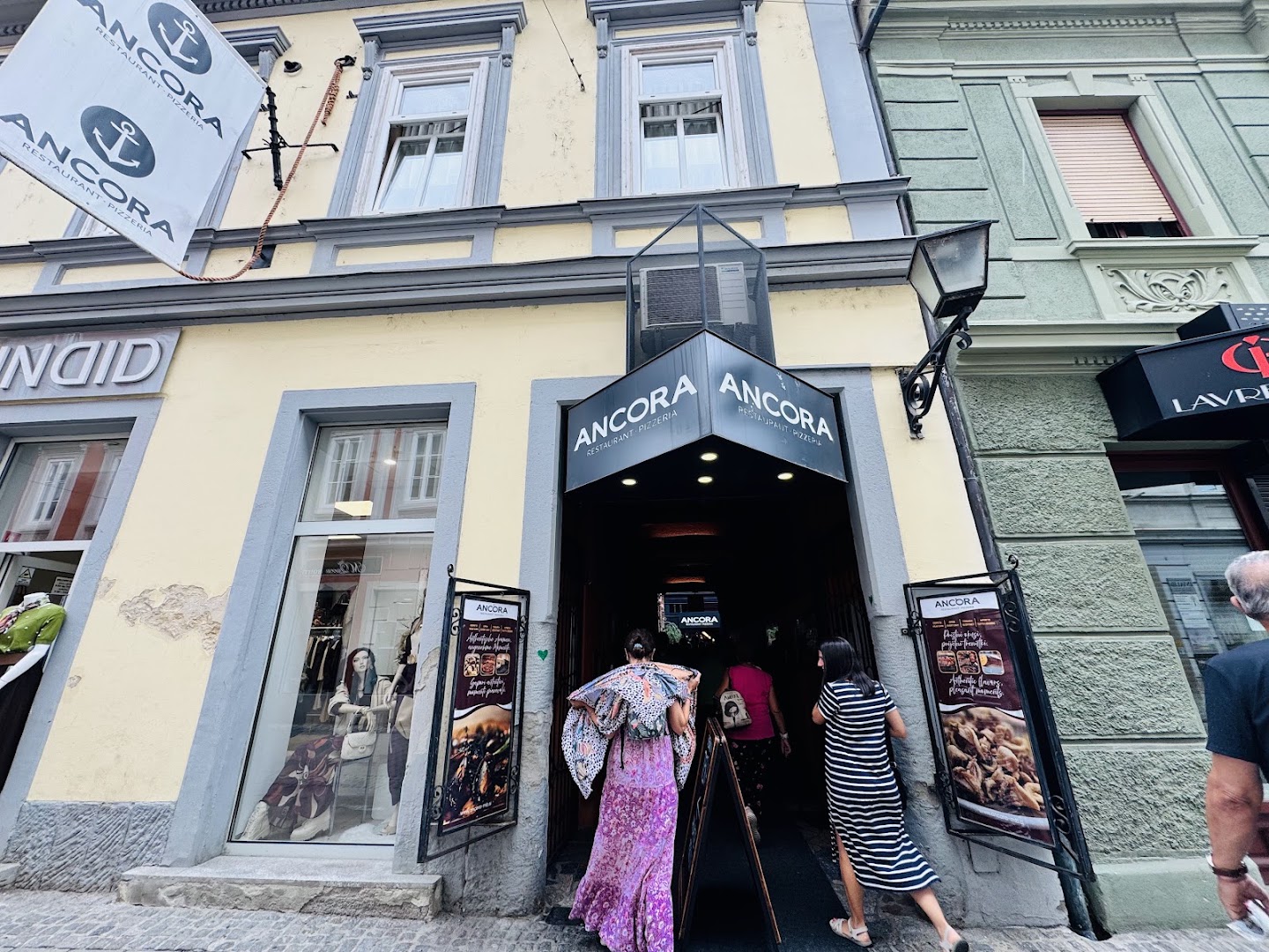 Ancora: clear exterior shot of restaurant