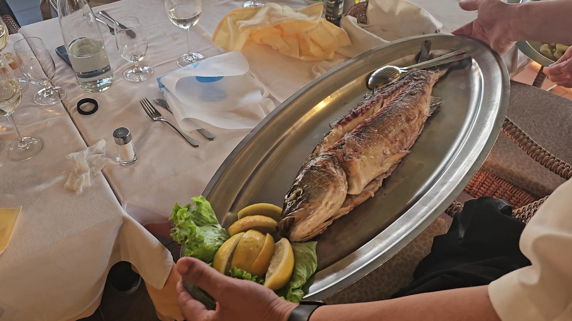 Pavel: appetizing presentation of served fish