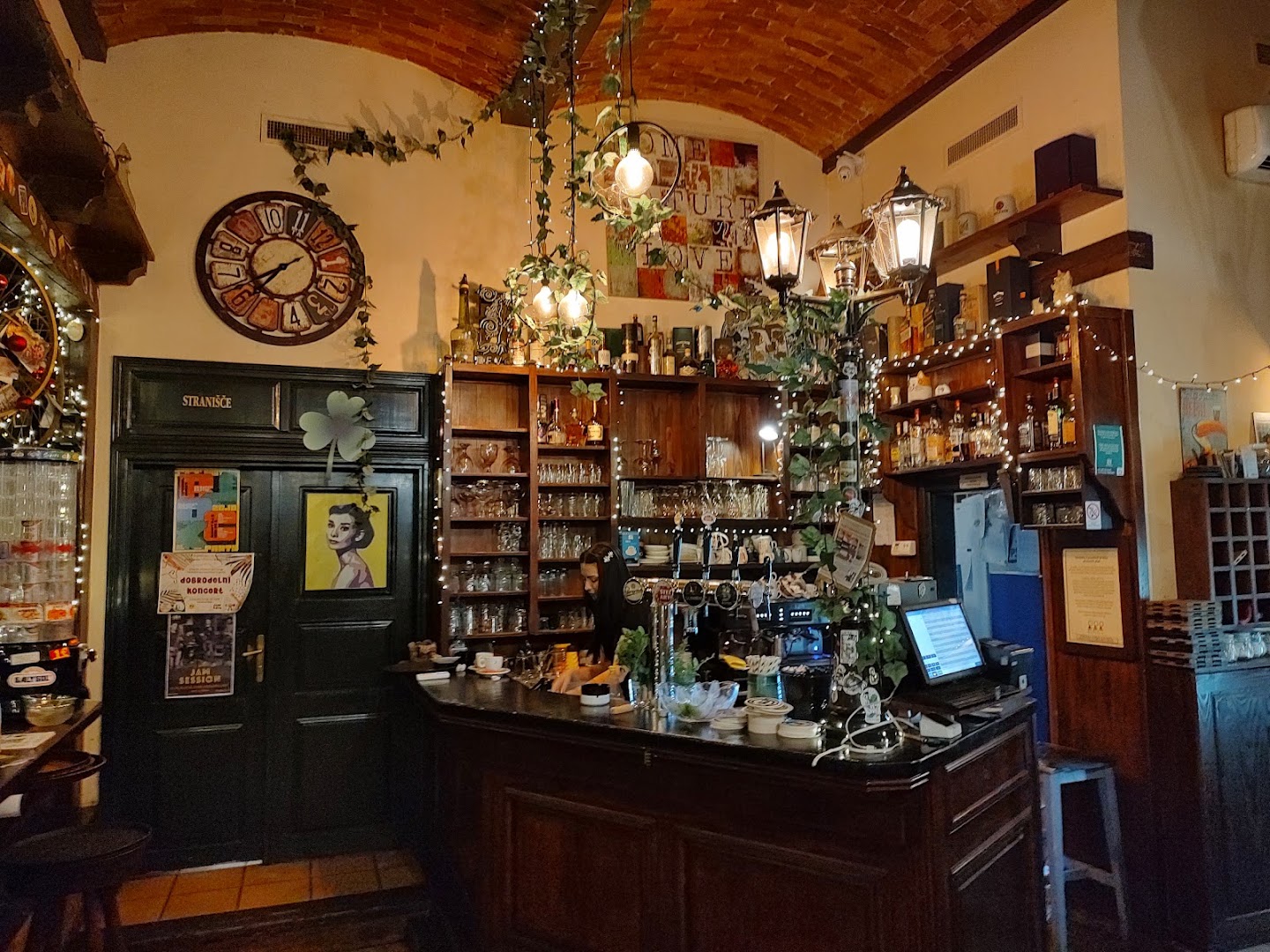 Kavarna Bodi: inviting and atmospheric interior shot