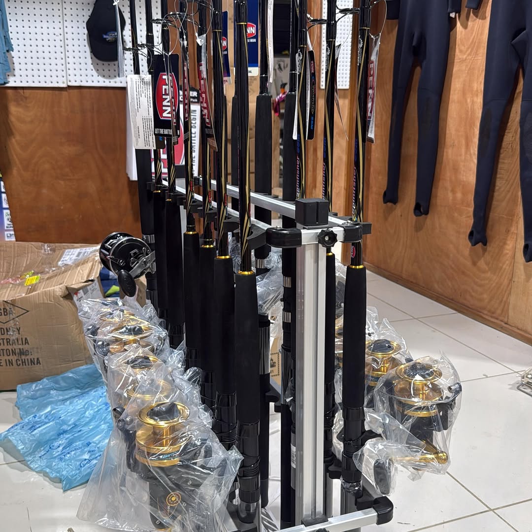 Solomon Pro Fishing & Dive Shop: clear display of shop products