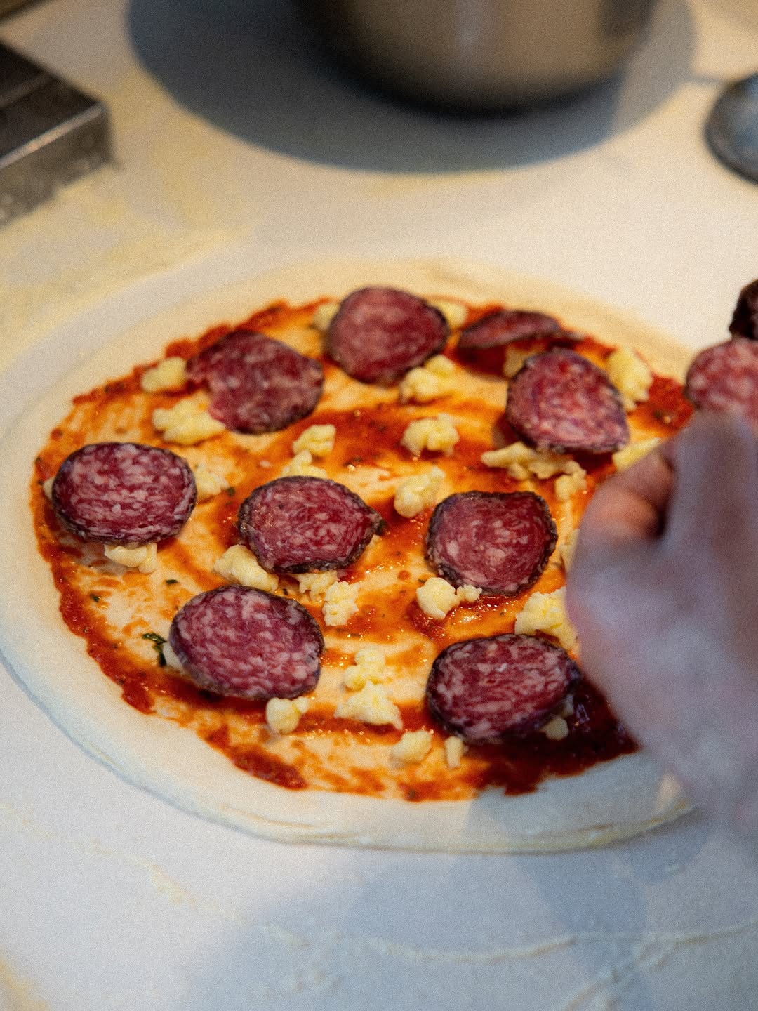 Alfi Pizza: pizza preparation process