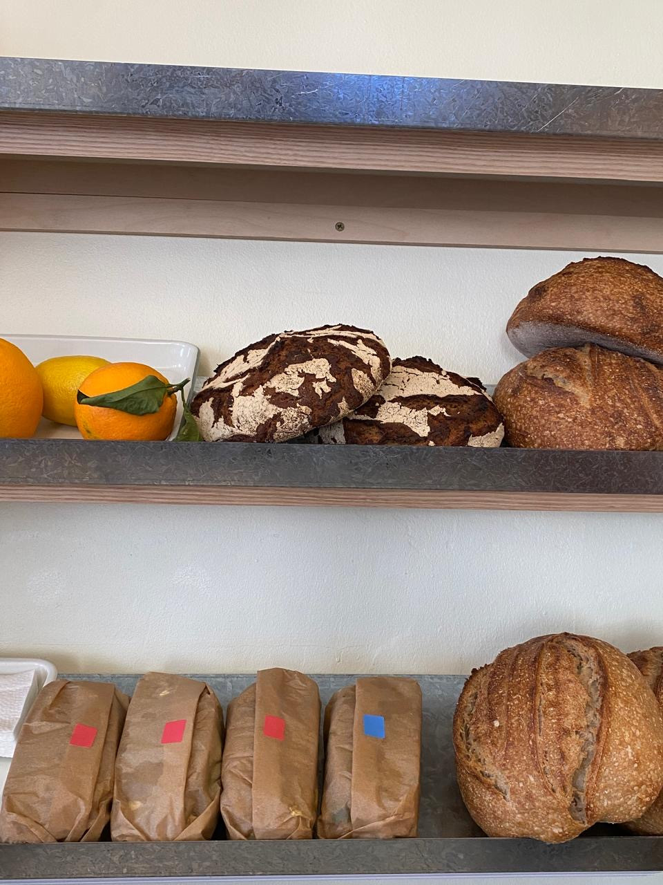 Lion's Bread: appetizing display of fresh products