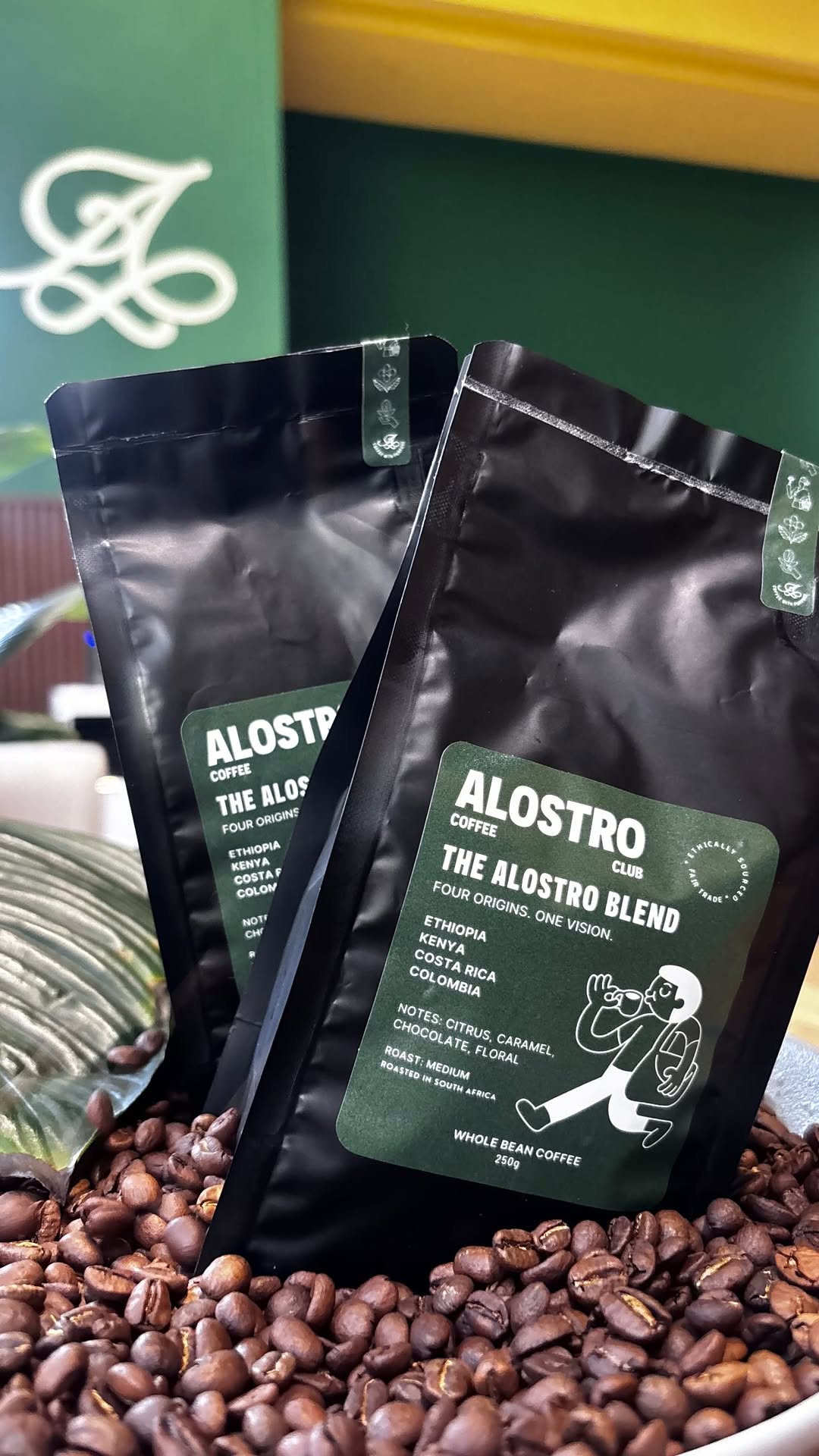 Alostro Coffee Club: professional product shot of coffee