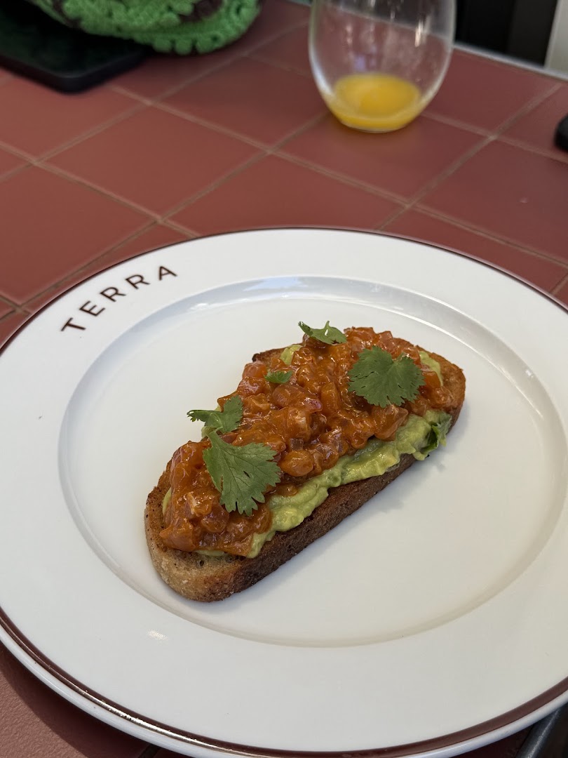 TERRA: appetizing food photo with branding