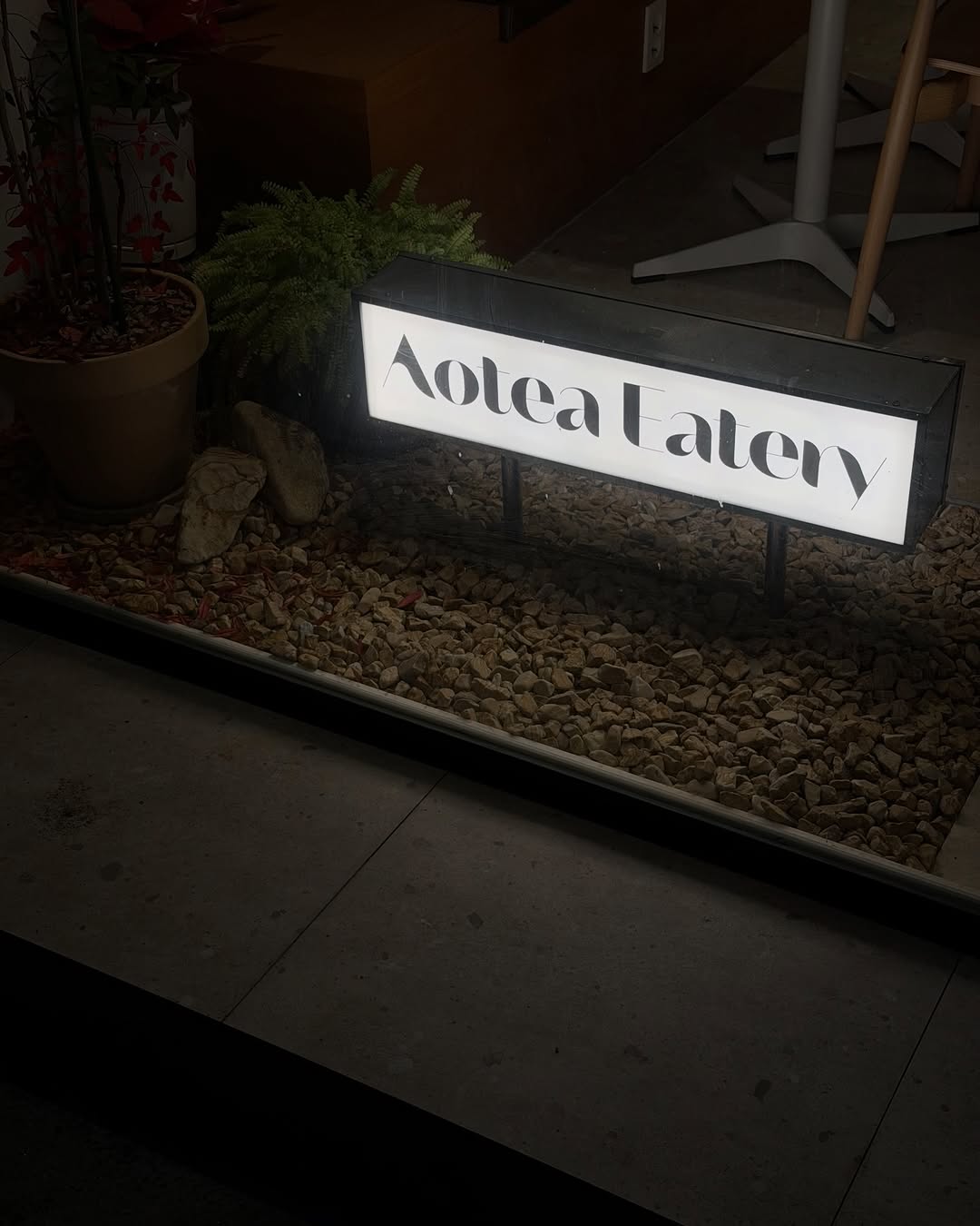 Aotea Eatery: clear, professional signage photo
