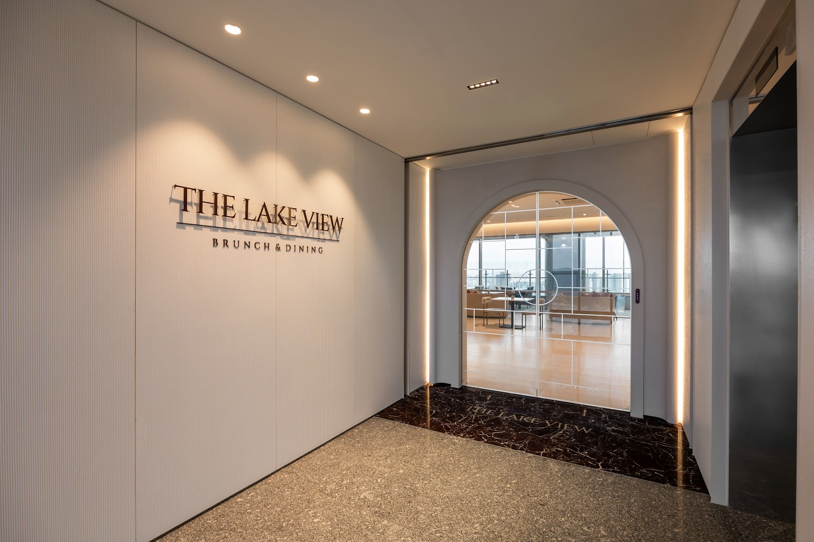 The Lake View: professional, clean, inviting interior shot