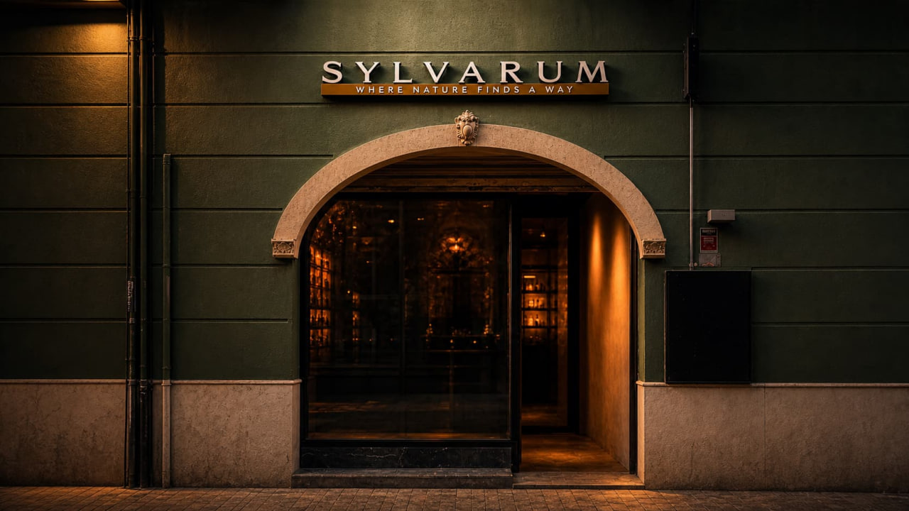 Sylvarum Cocktail Bar: professional and atmospheric exterior shot