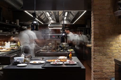 Franca: professional action shot of kitchen