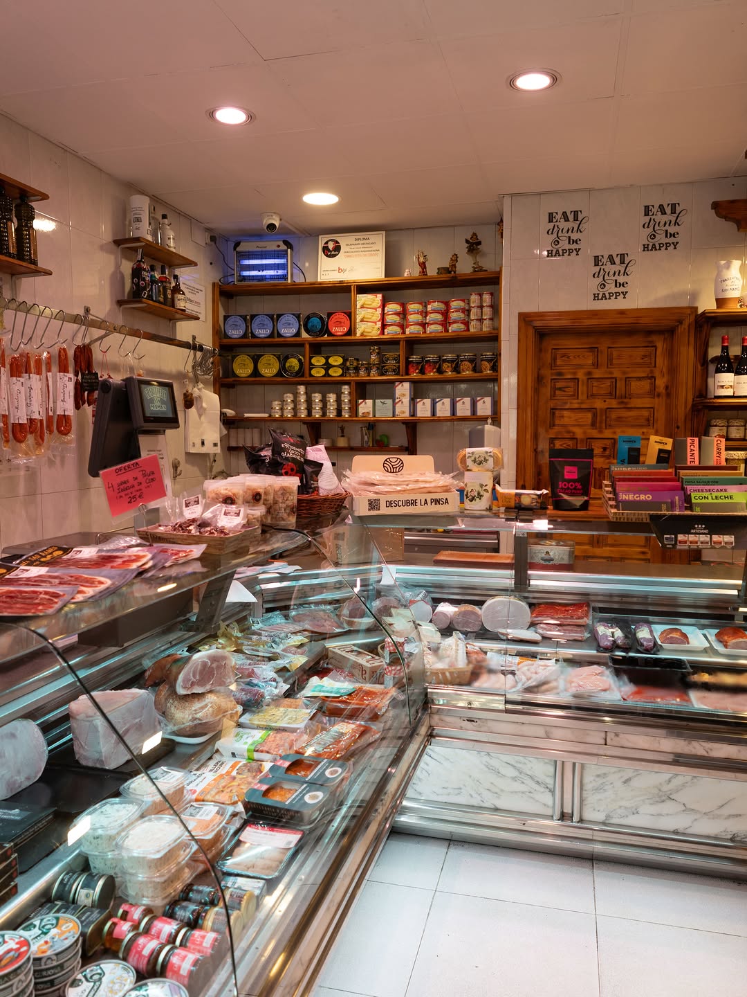 Berdinak: clear display of shop products