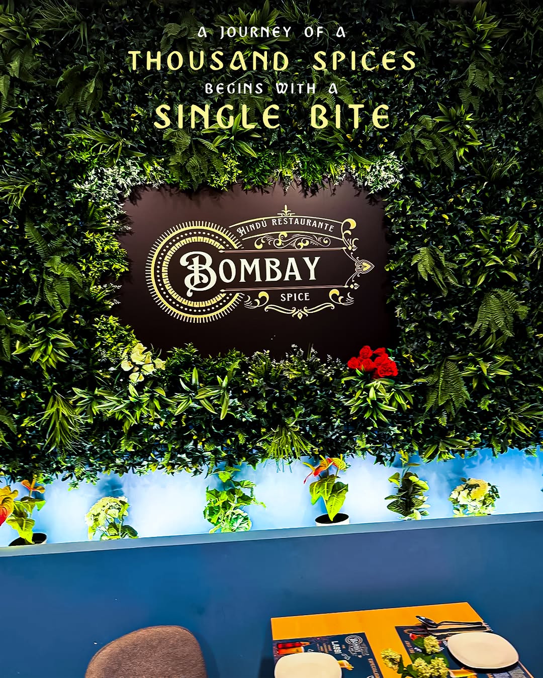 Bombay Spice: attractive restaurant interior branding