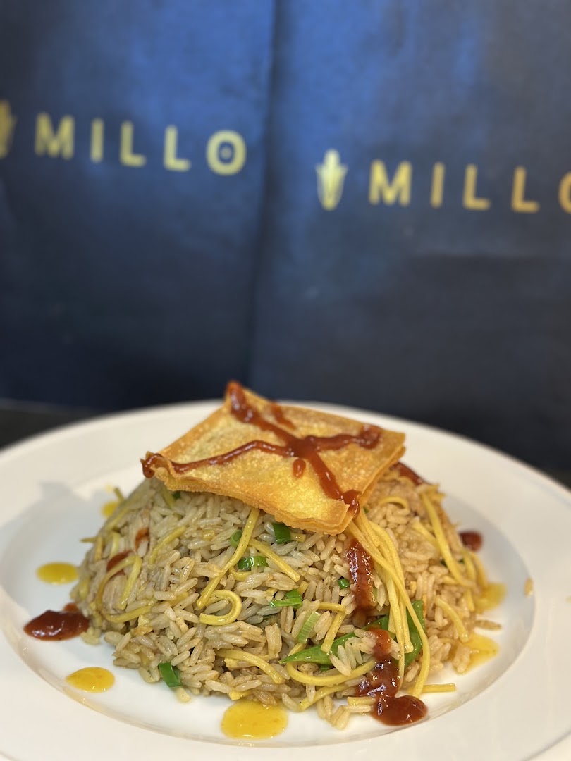 Millo Restaurant: appetizing food photo with branding