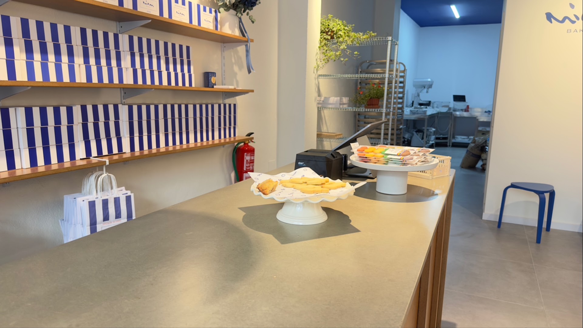 Mionas Bakery: clean interior shot of bakery