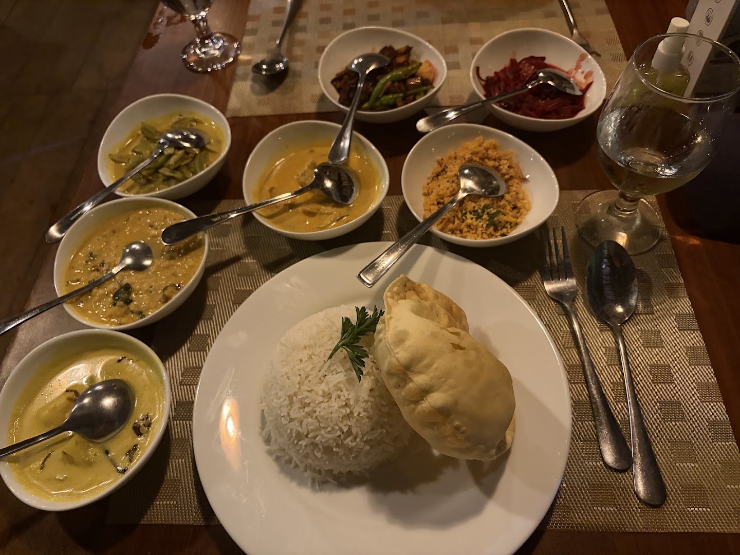 Palhena Village Restaurant: appetizing display of restaurant food