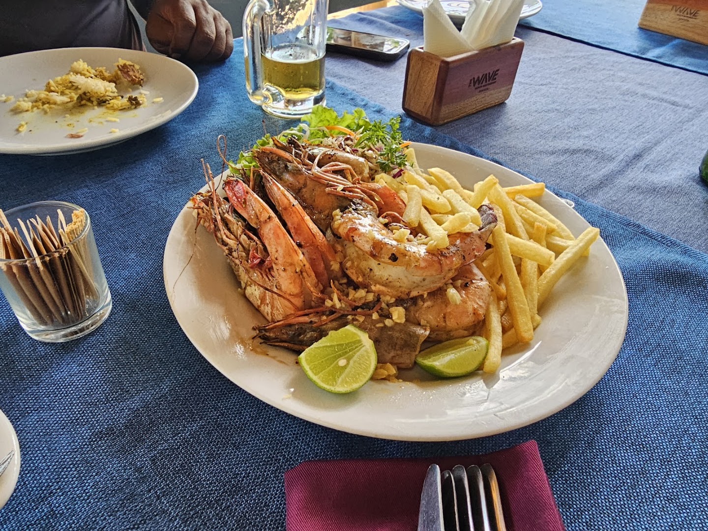 The Wave Beach Restaurant: appetizing photo of restaurant food