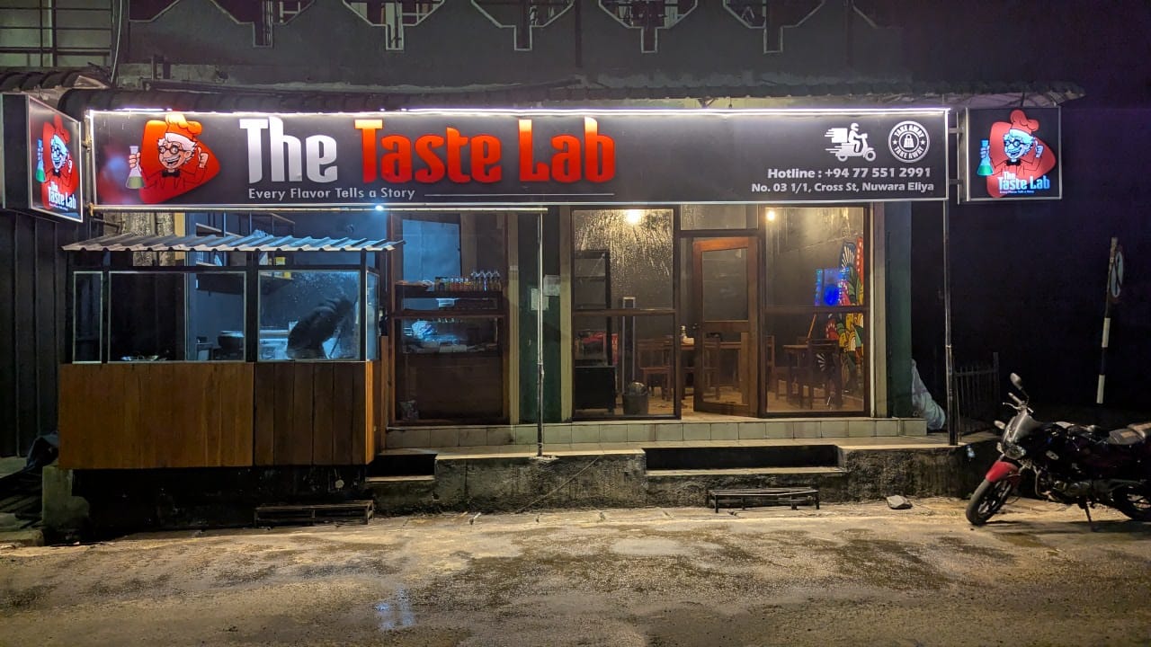 The Taste Lab: clear exterior shot of restaurant