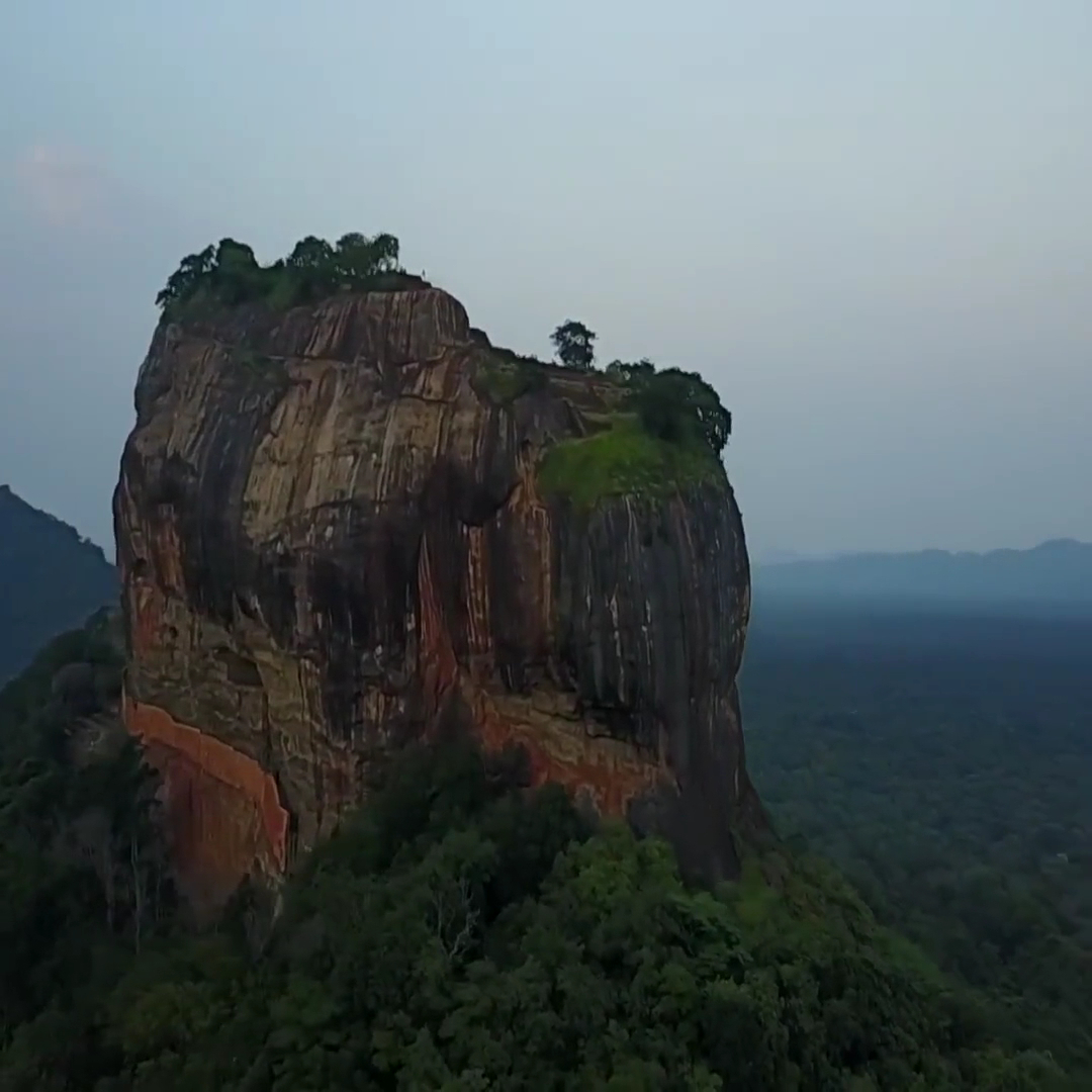 Sigiriya Rock Fortress: stunning aerial view of venue