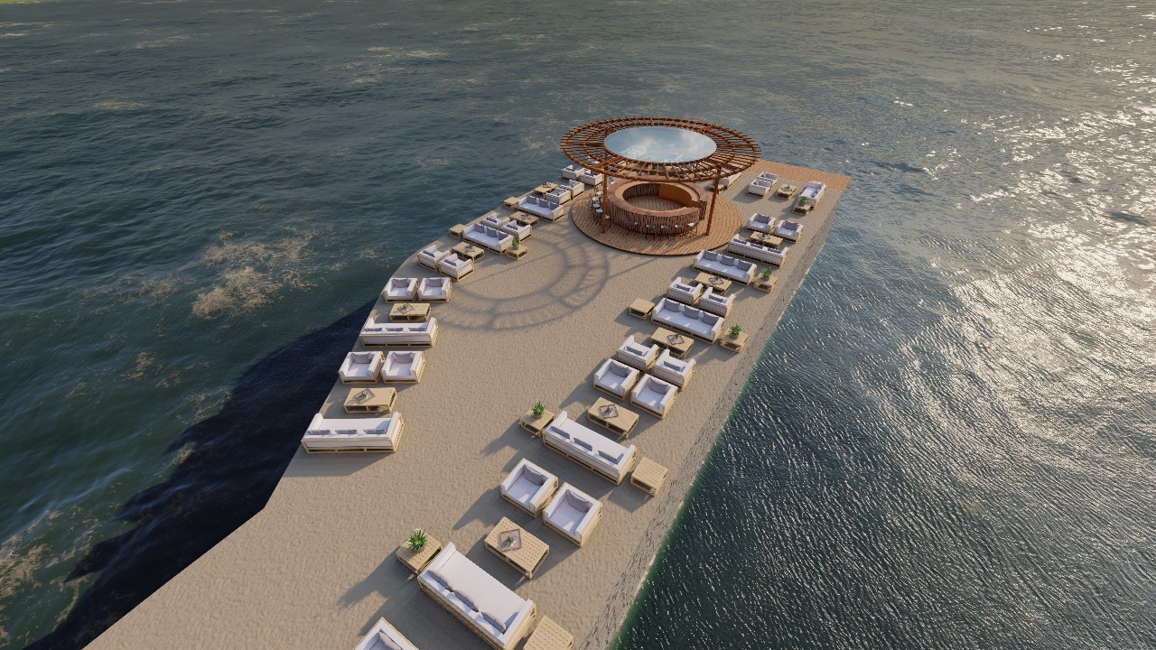 Pier 1947: high quality aerial venue shot