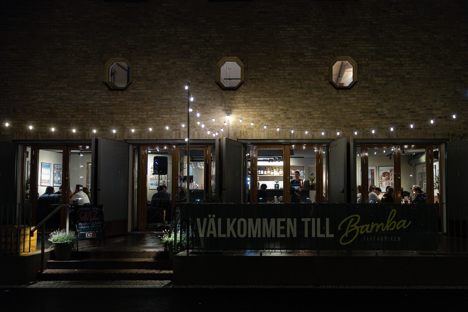 Bamba Fixfabriken: inviting atmosphere and clear exterior