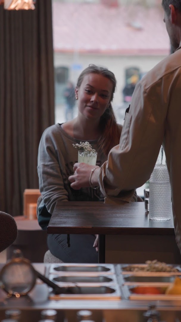 Sway: professional shot of bar service
