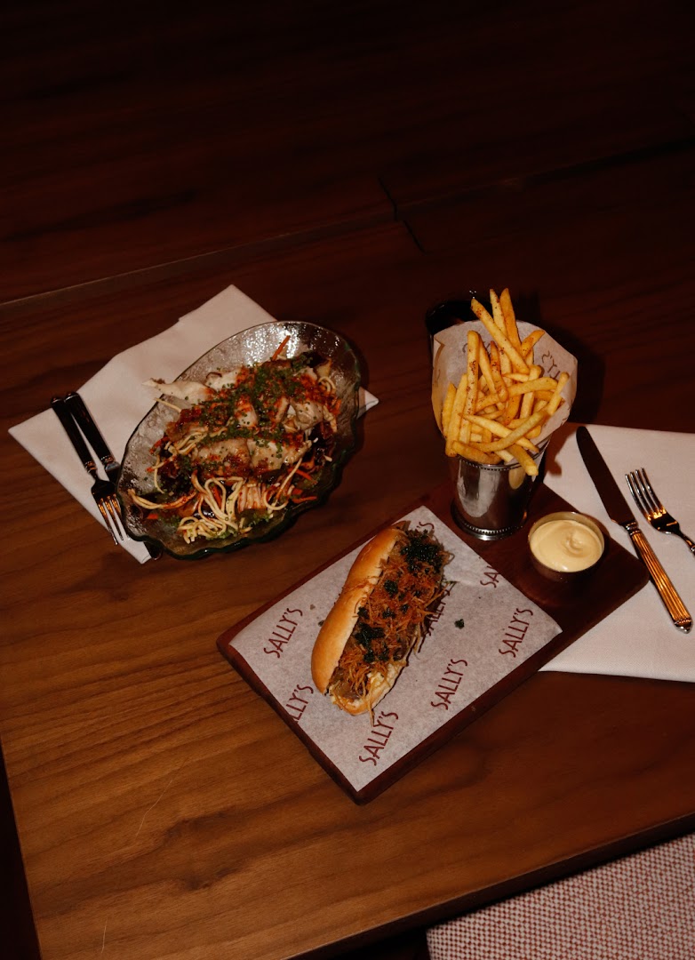 Sally's: appetizing food photography of the venue