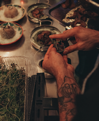 Sessanta: professional shot of food preparation