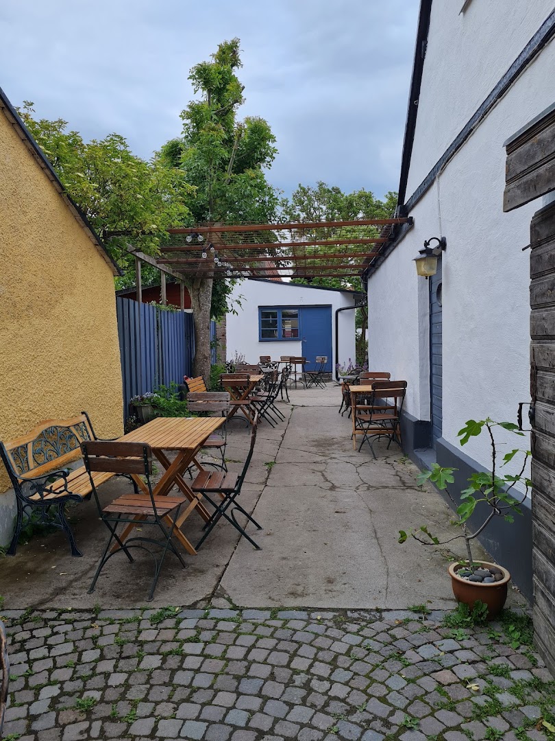 Nya Skafferiet: inviting outdoor seating area shown