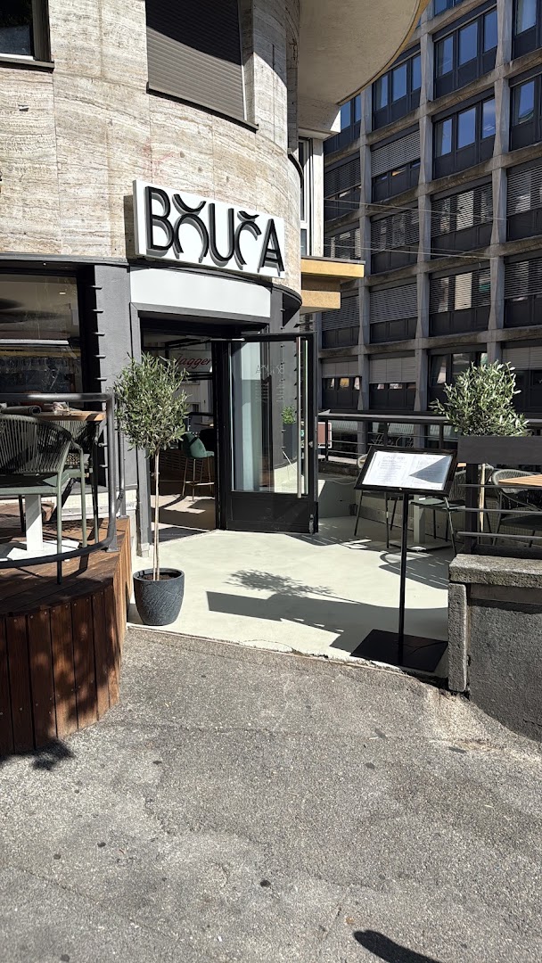 Bouca: clear exterior shot of venue