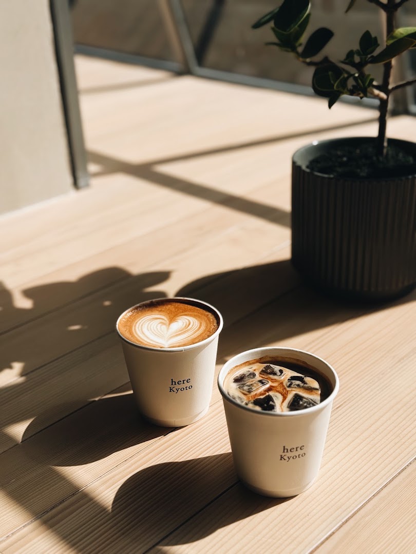 here Kyoto: high quality, aesthetic coffee photo