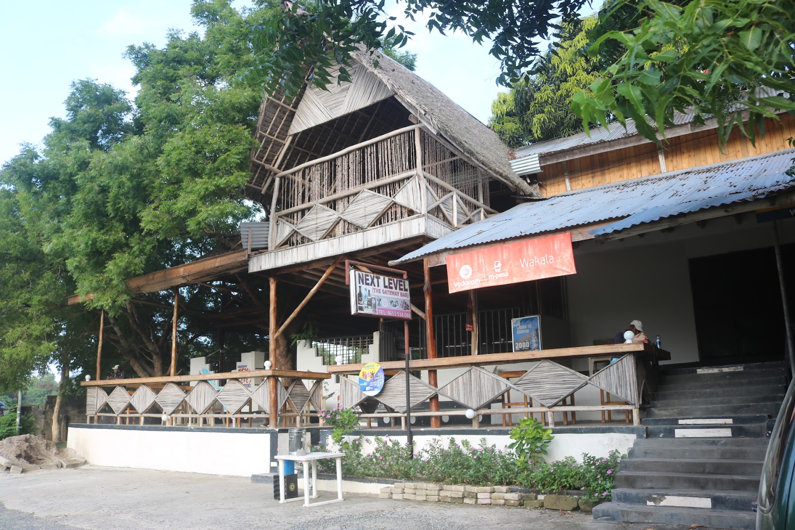 Next Level Bar: clear exterior shot of venue