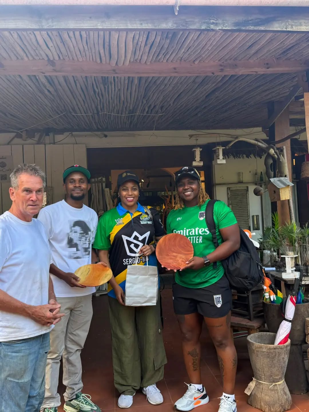 AfriCraft: customers enjoying the shop