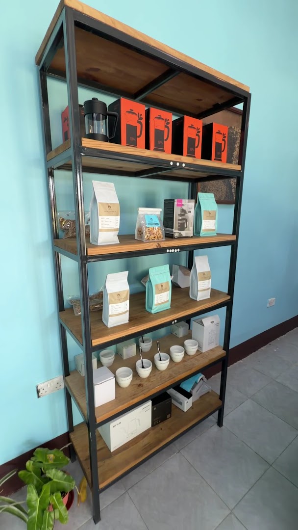 Afrigahwa Coffee Roastery: clear display of coffee products