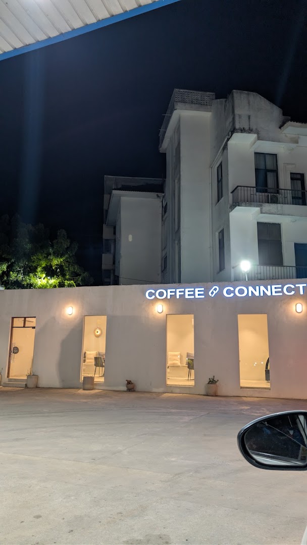 Coffee Connect: clear exterior shot of venue