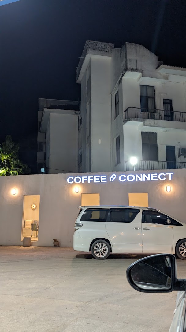 Coffee Connect: clear exterior shot of venue