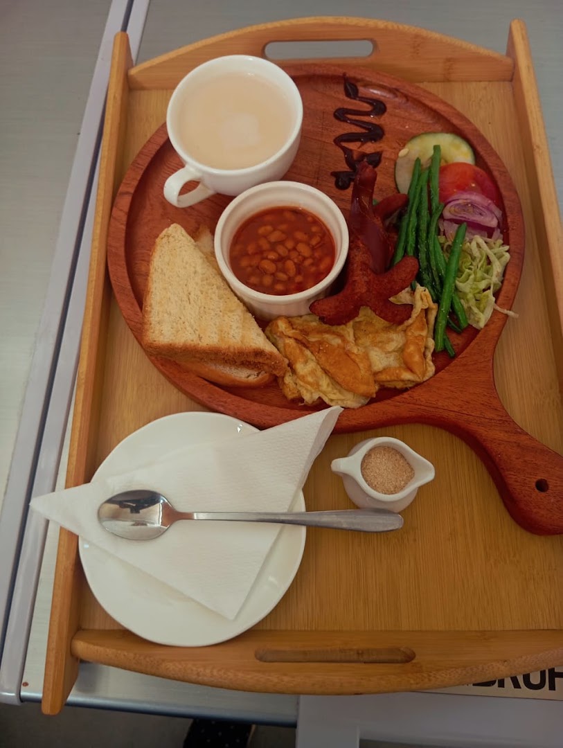 Meko's Coffee: appetizing, clear photo of breakfast