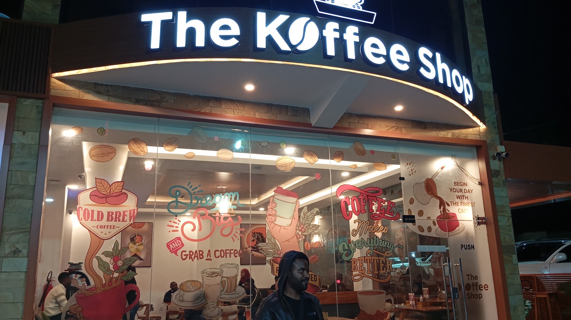 The Koffee Shop: clear exterior shot of venue