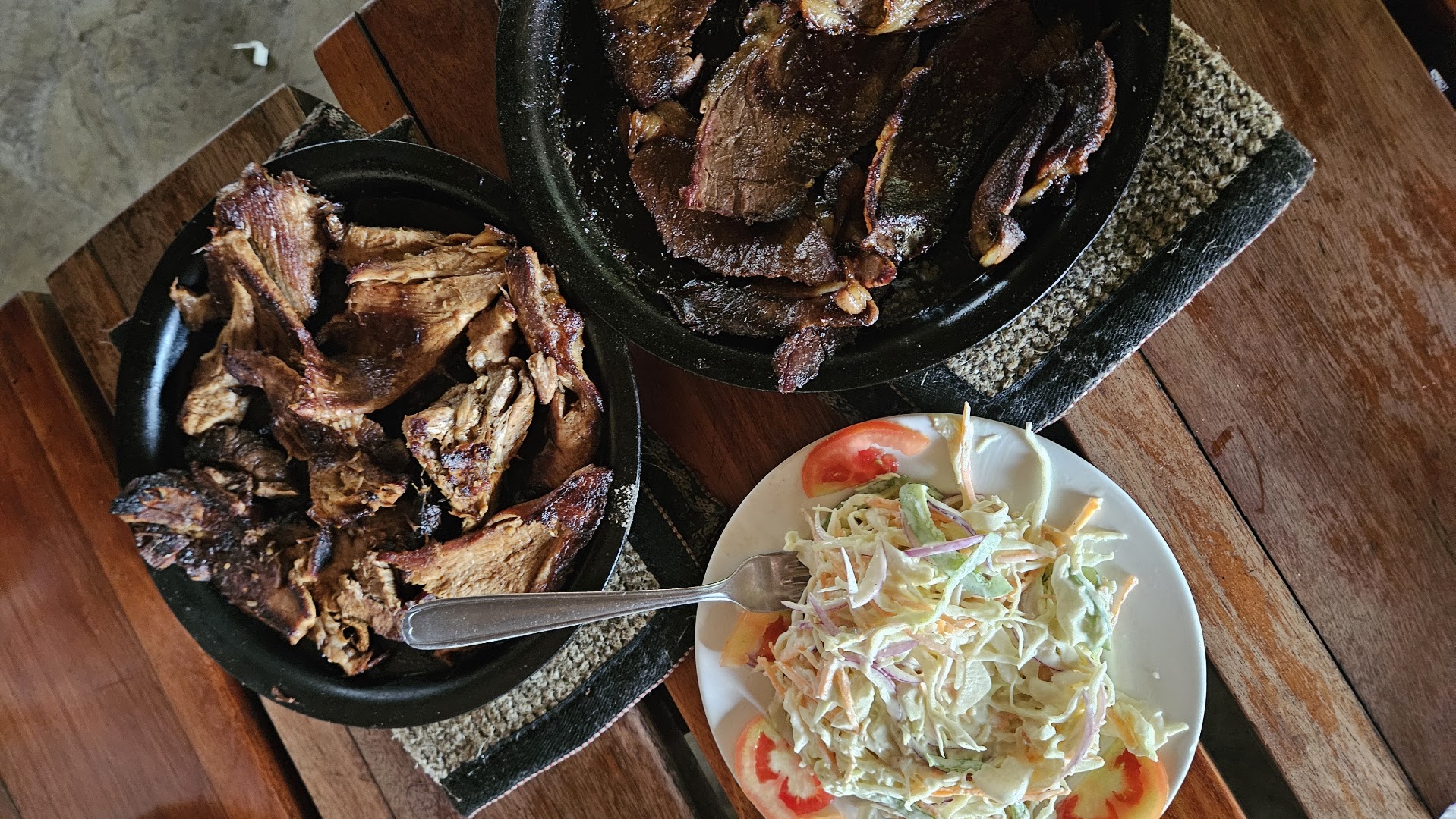 Green Bamboo BBQ: appetizing photo of restaurant food