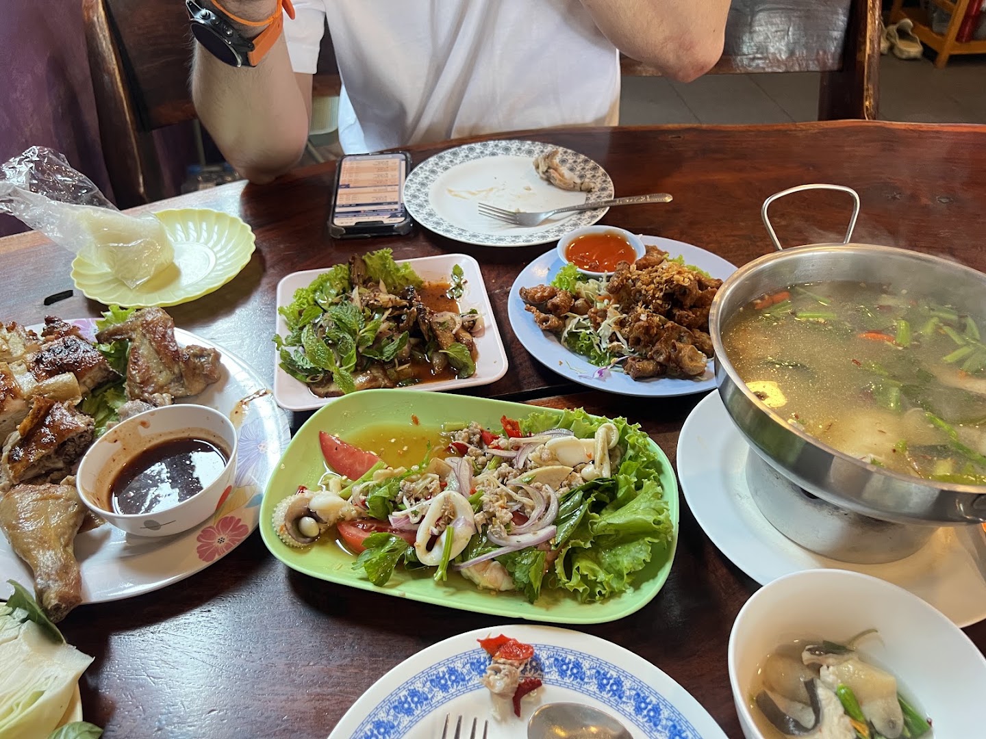 Zab Zab: appetizing food spread at restaurant