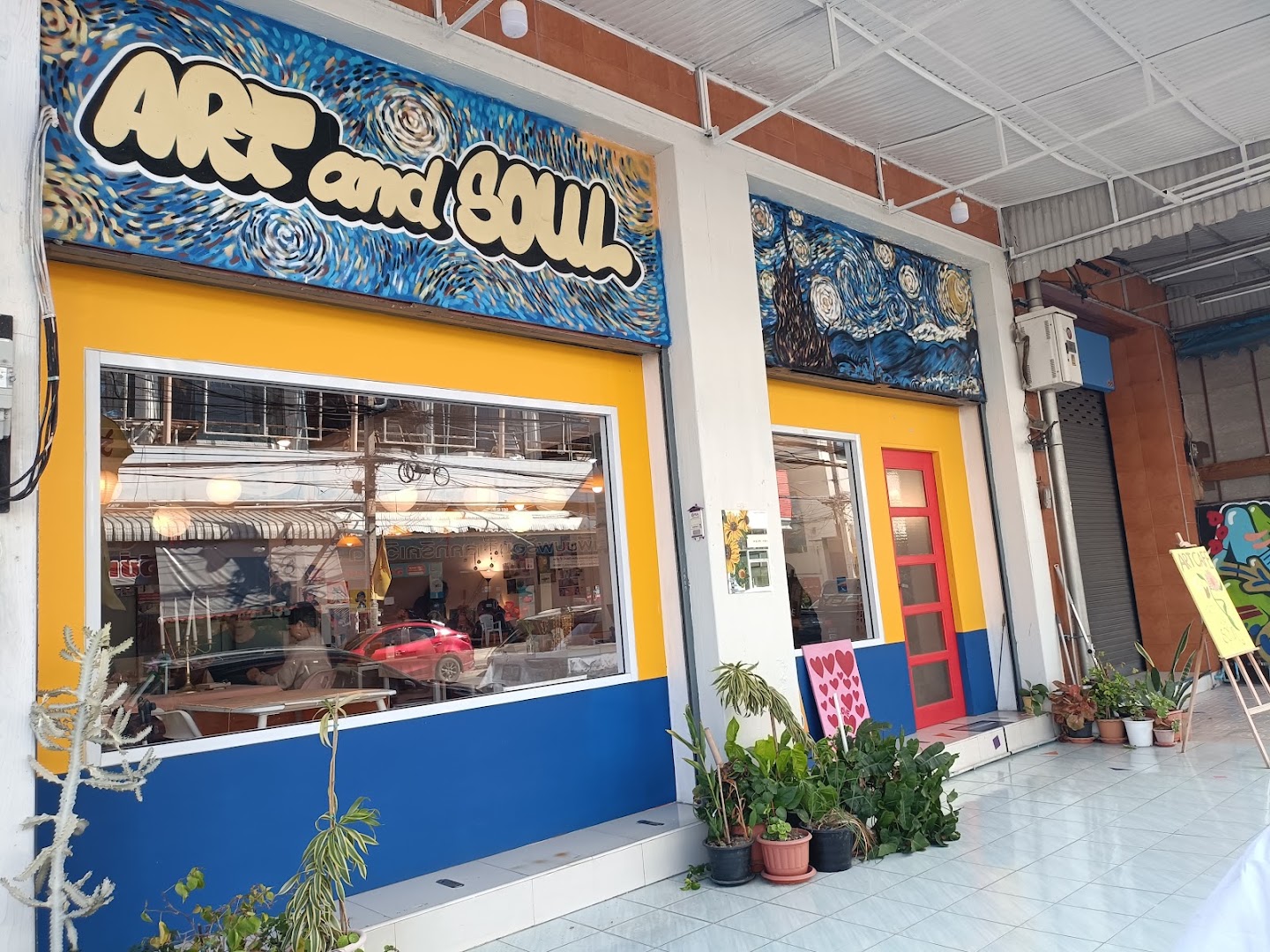 ART and SOUL: clear exterior shot of venue