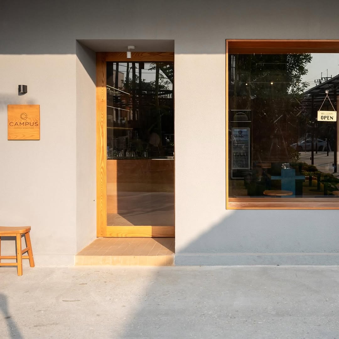 Campus Coffee Roaster: clean professional exterior shot