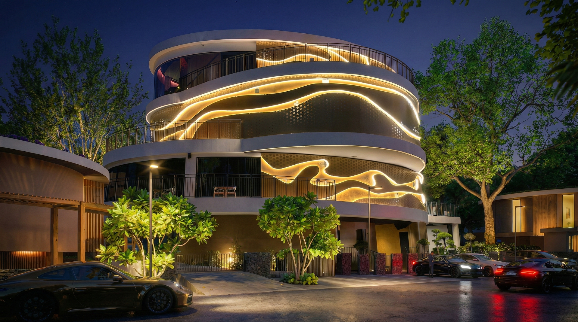 Omemo: professional architectural shot of venue