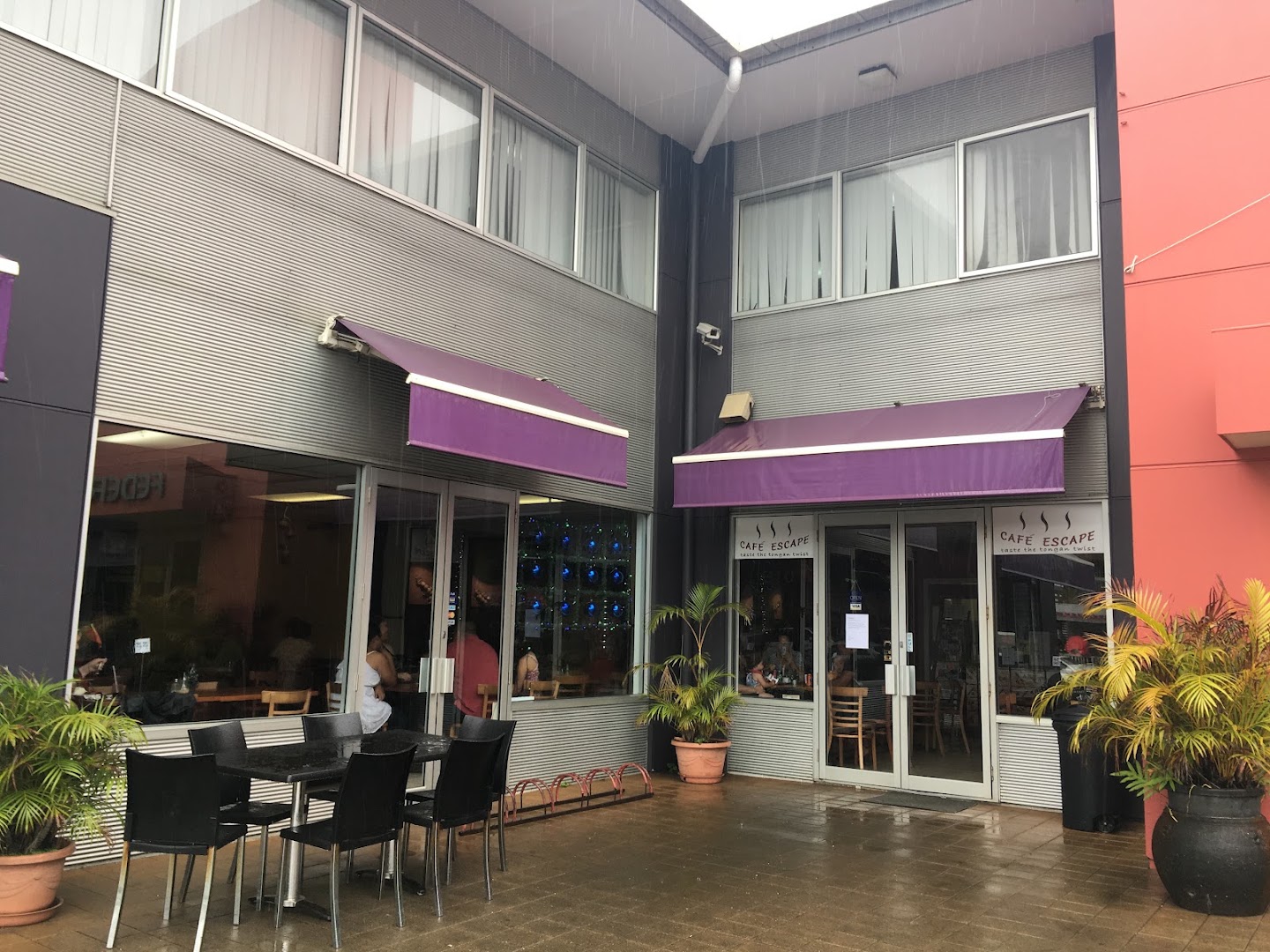 Cafe Escape: clear exterior shot of venue