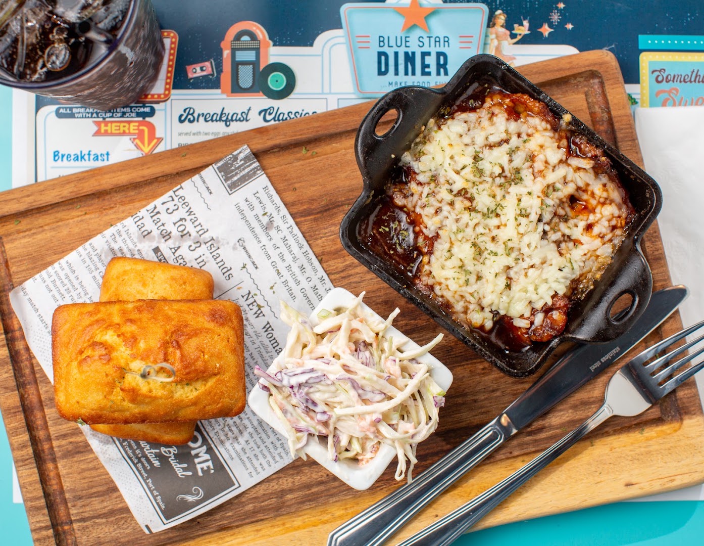 Blue Star Diner: appetizing, high-quality food photography