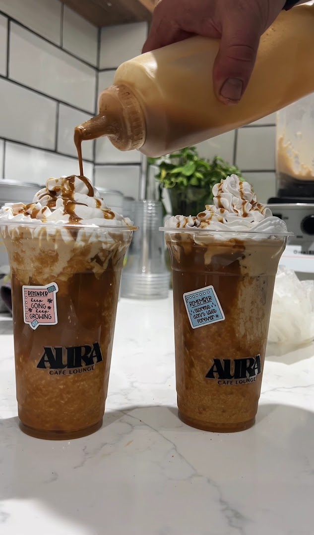AURA Cafe Lounge: appetizing photo of cafe drinks