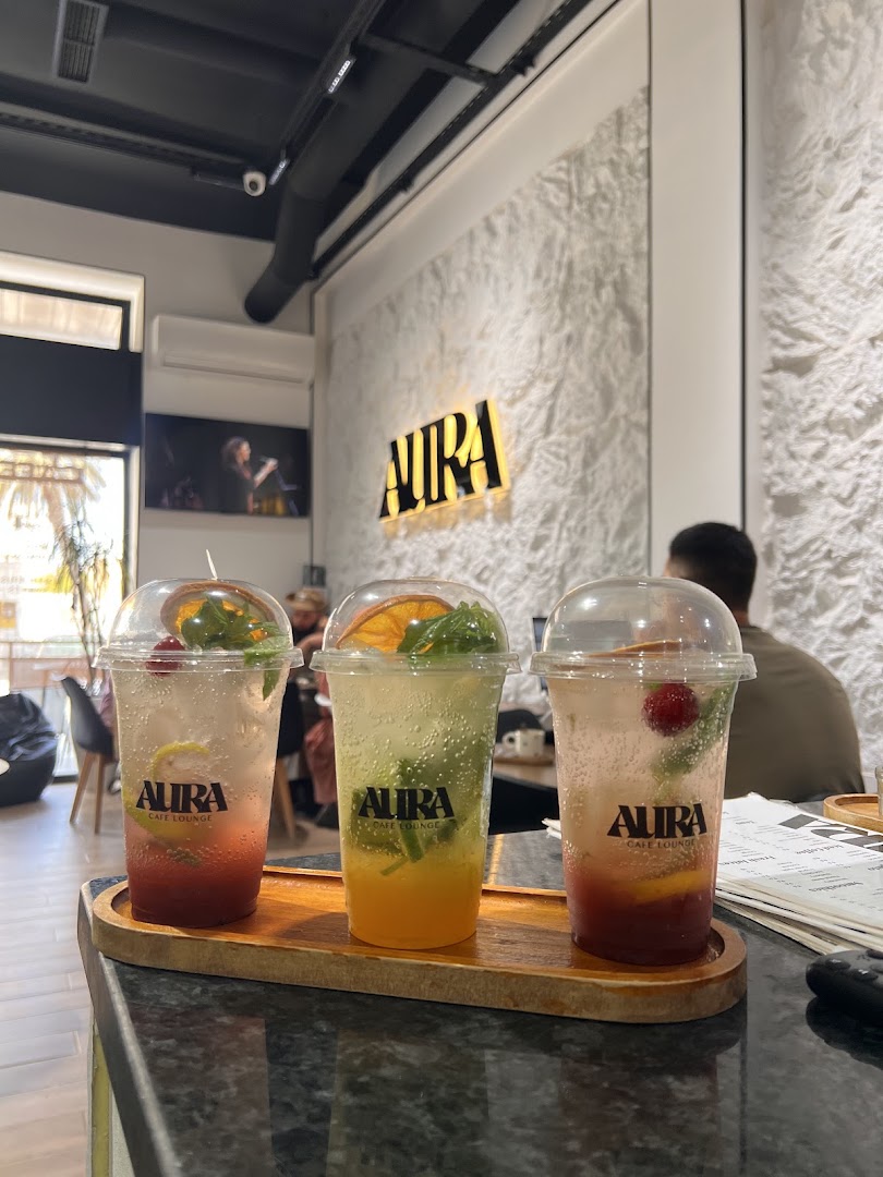 AURA Cafe Lounge: appealing photo of cafe drinks