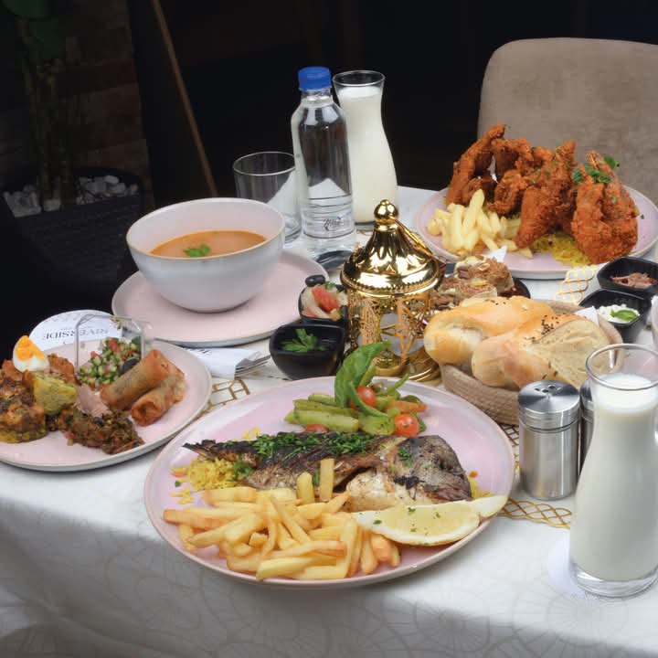 Riverside Café & Restaurant: appetizing display of restaurant food