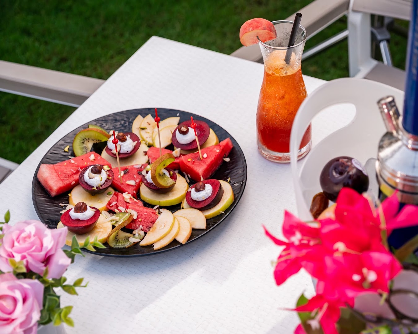 Café Le Jardin: appetizing food and drink presentation