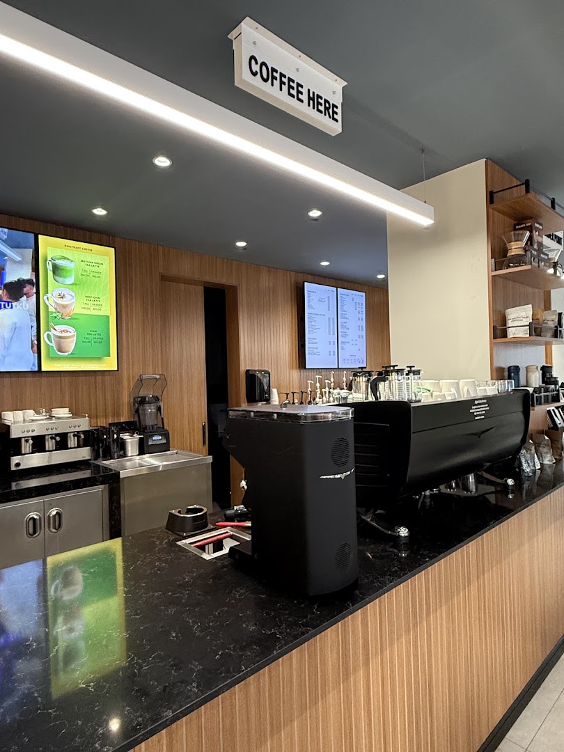 RootRaft Coffee Toros: clean professional shot of interior