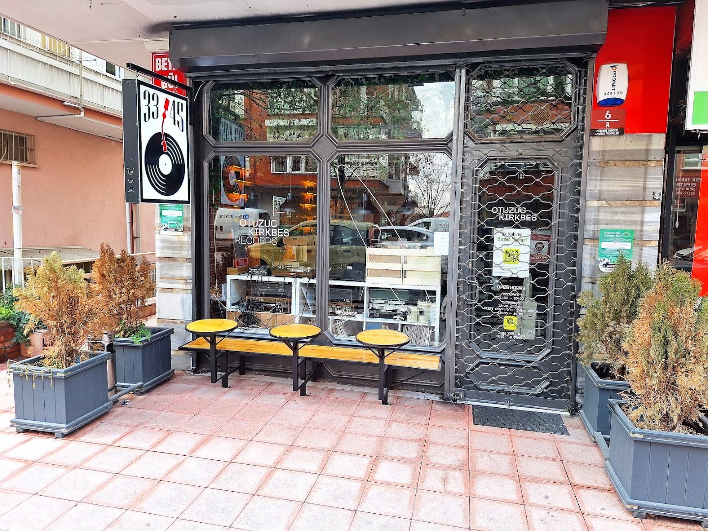 3345 Records: clear storefront photo of shop